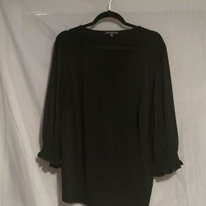 2X Black Adrianna Papell Blouse